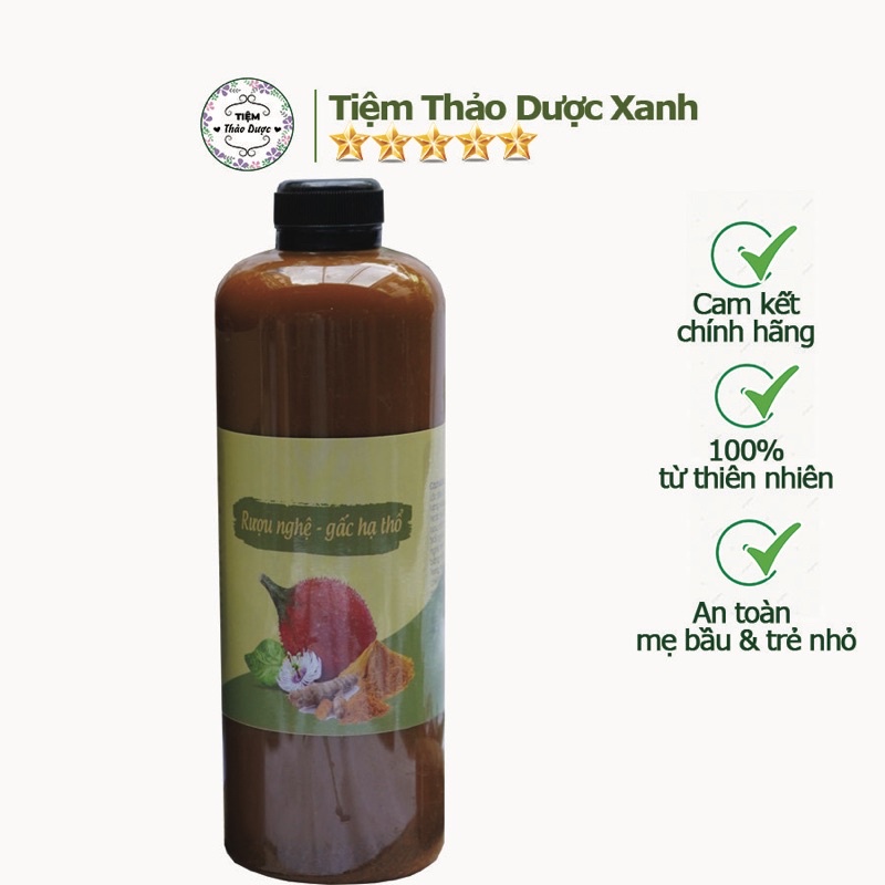 Cốt nghệ gấc hạ thổ giúp sáng da, giảm thâm cho phụ nữ sau sinh-500ml (dành cho da mặt)