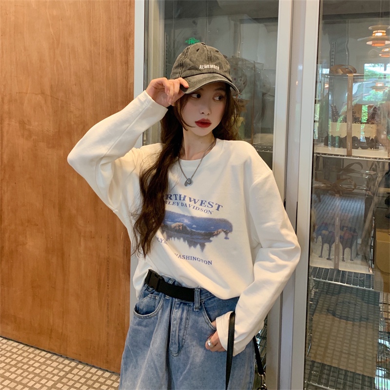 Áo thun tay dài trẻ trung thời trang dành cho nữ