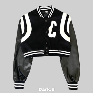 Áo khoác bóng chày Varsity Croptop Jacket C
