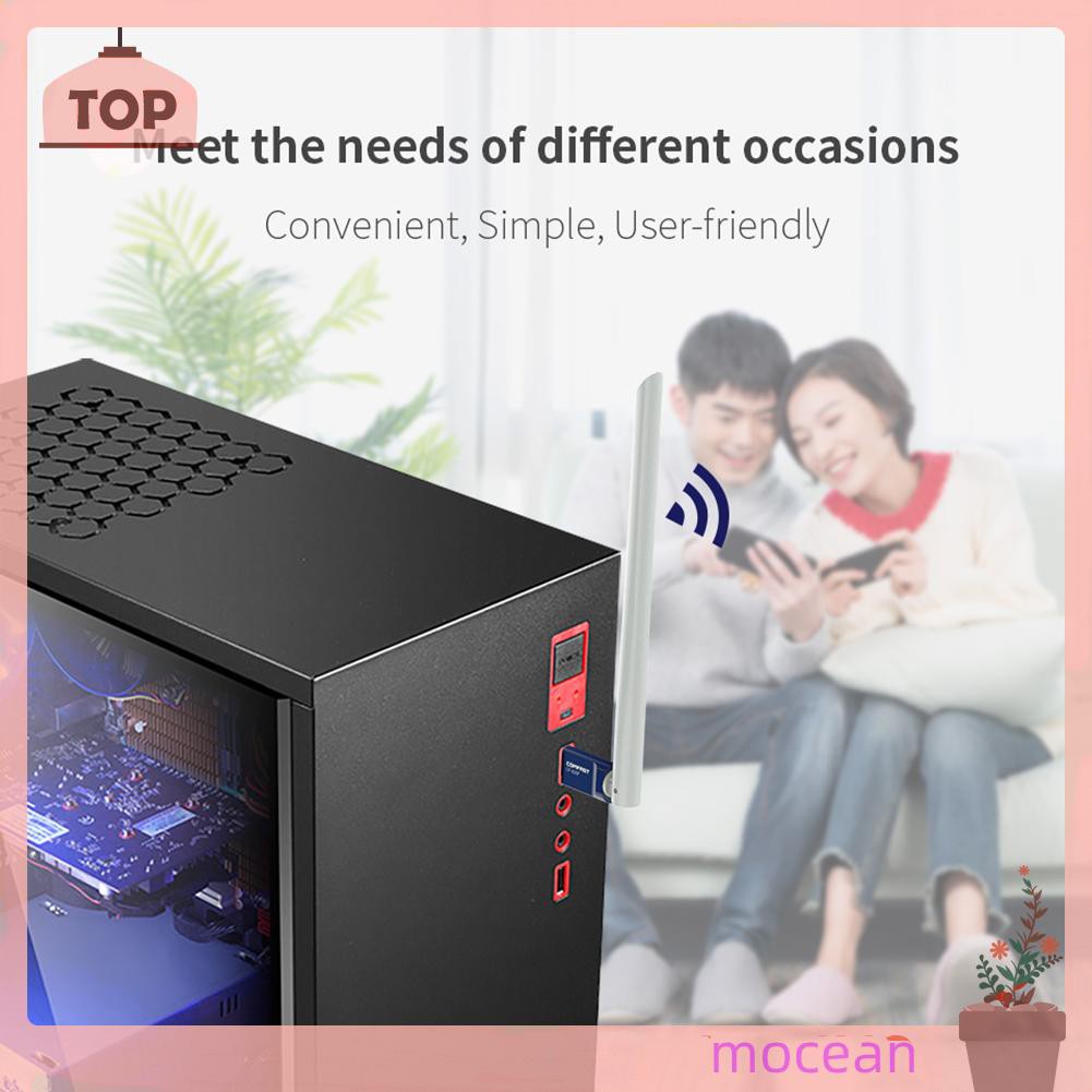 Usb 2.0 Phát Wifi Mocean Comfast 300m 2.4ghz Thẻ