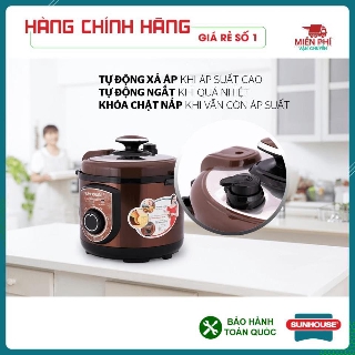 [BẢO HÀNH TOÀN QUỐC]Nồi áp suất điện đa năng SUNHOUSE 5lit SHD1550 cà phê