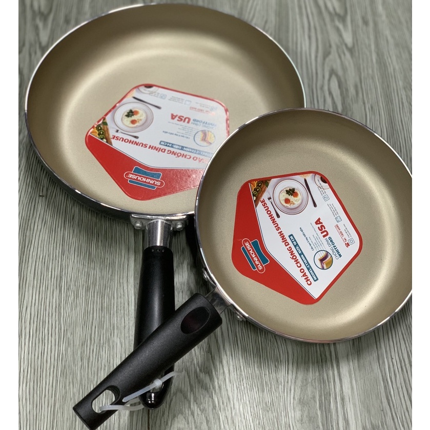 Bộ 2 Chảo Siêu Chống Dính SUNHUOSE SHS2418
