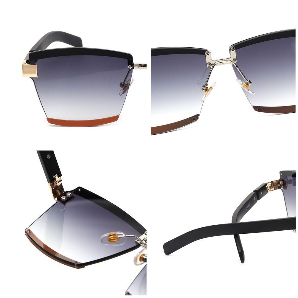 MELODG Kính Râm Oversized Không Gọng Màu Sắc Kẹo Ngọt Chống Tia UV400