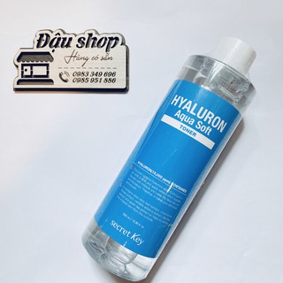 Nước hoa hồng cấp nước dưỡng ẩm da không chứa cồn Secretkey Hyaluron Soft Micro-Peel Toner 500ml