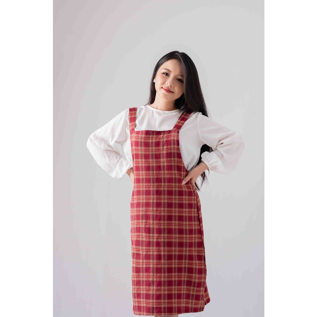 VÁY YẾM KẺ CARO DÁNG XUÔNG SIEU XINHH Juka Shop