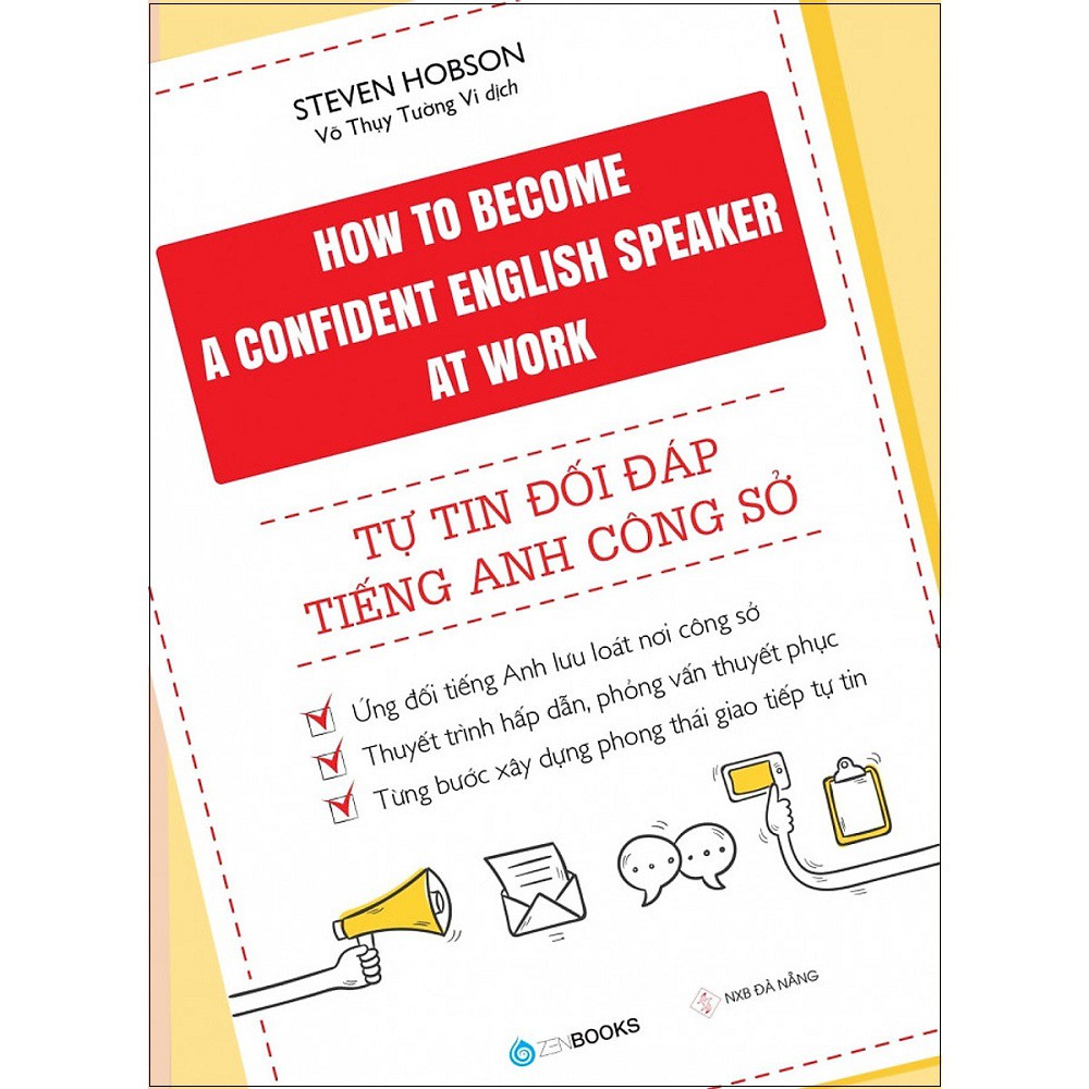 Sách Zenbooks - Combo Tự Tin Đối Đáp Tiếng Anh Công Sở + Đối Đáp Tiếng Anh Không Cần Nghĩ (2 cuốn)