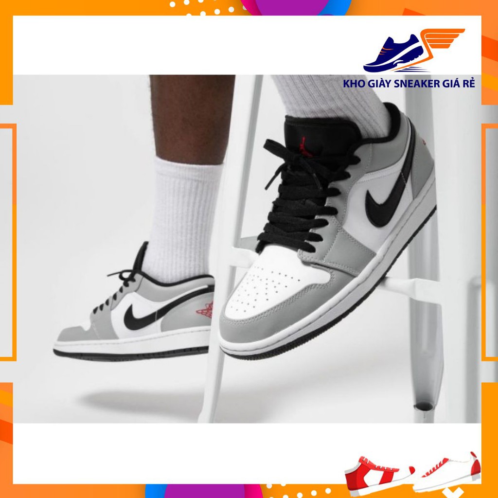 [Mua1_tặng2] Giày jd xám cao cấp full box cho nam nữ