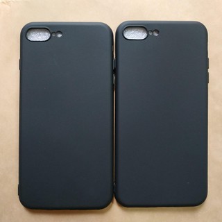Ốp lưng silicon đen nhám cho iPhone 7 Plus, iPhone 8 Plus