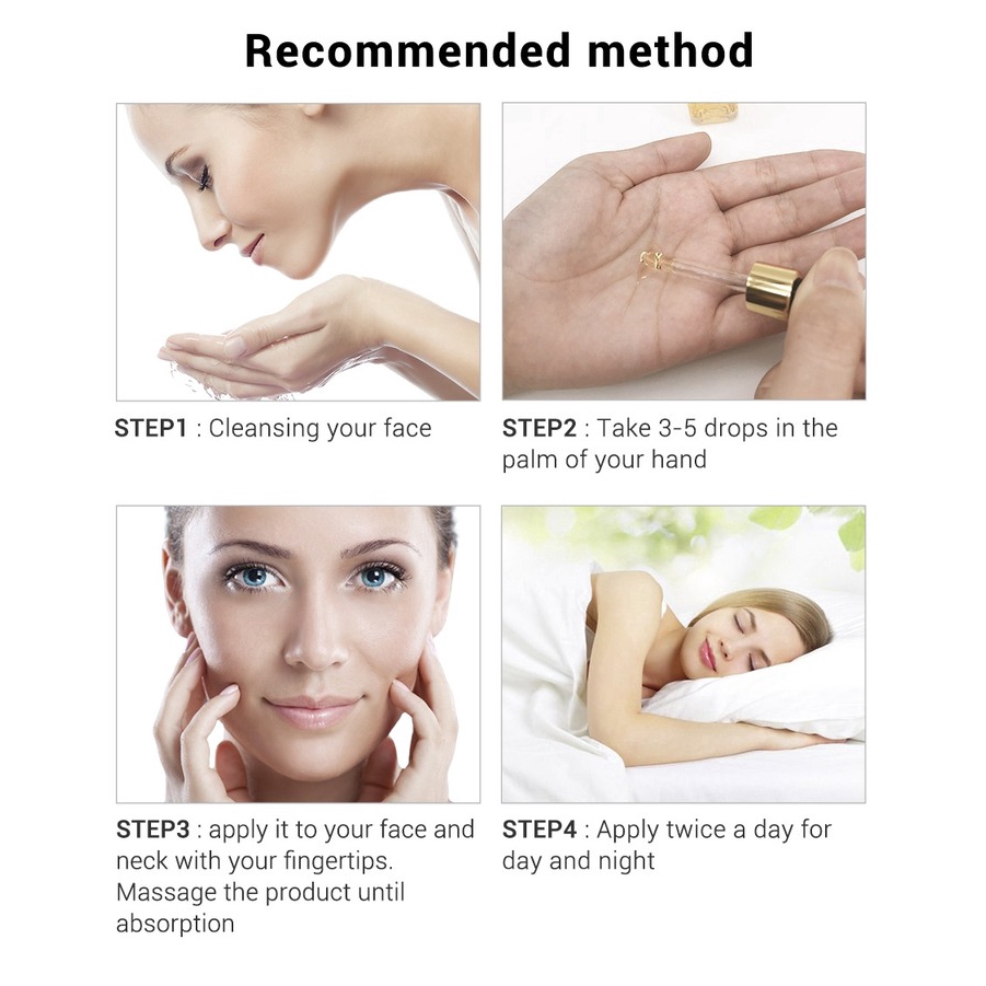 Serum BREYLEE chứa Axit Hyaluronic / Vitamin C / Retinol làm dịu dưỡng ẩm săn chắc da chống nếp nhăn