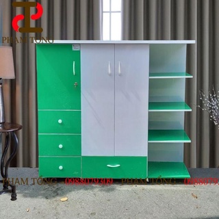 Tủ quần áo trẻ em màu xanh lá [ Hàng cao cấp ] Miễn phí giao hàng
