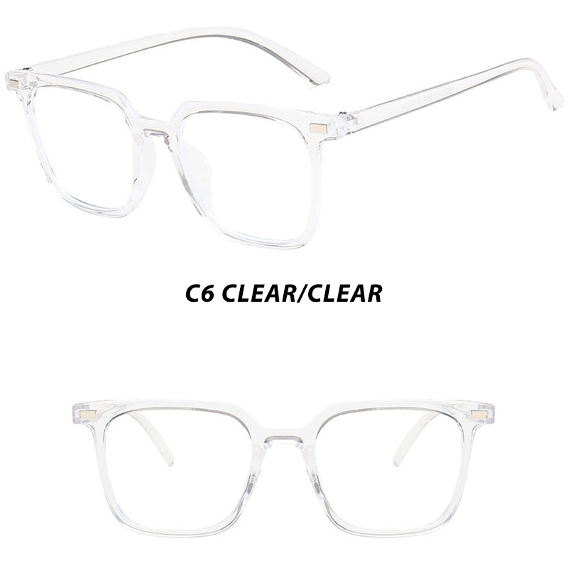 Kính Mát Gọng Vuông Màu Sắc Ngọt Ngào Chống Bức Xạ Phong Cách Hàn Quốc