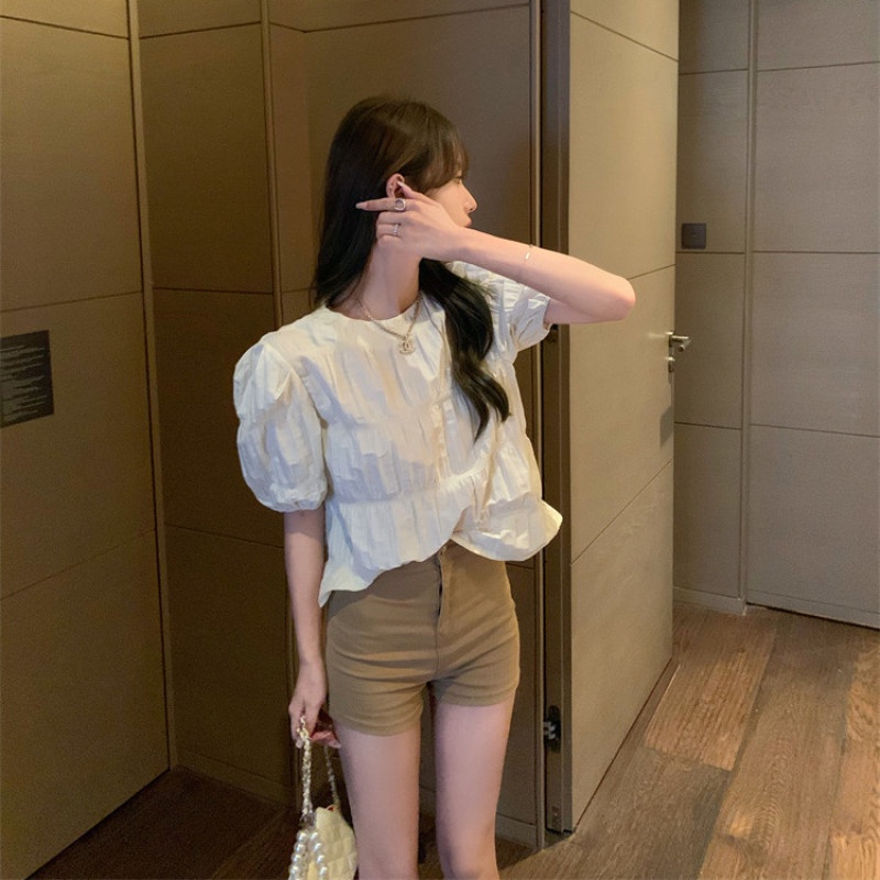 Áo Sơ Mi Ngắn Tay Dáng Rộng Thời Trang Mùa Hè Ngọt Ngào Dành Cho Nữ