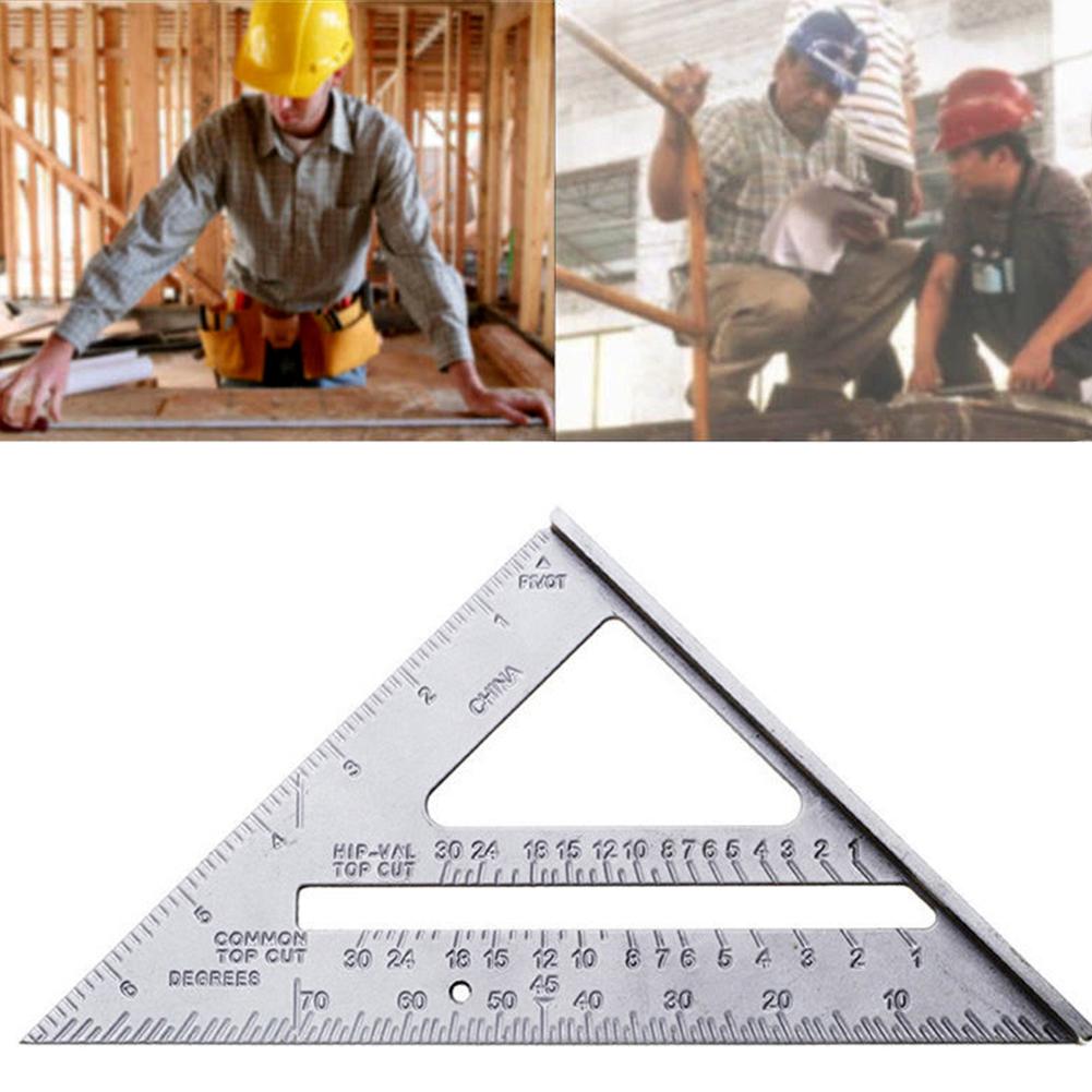 Thước tam giác chất liệu hợp kim nhôm kích thước 7"