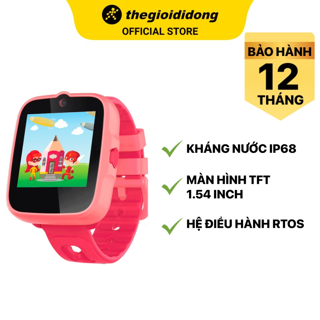 Đồng hồ trẻ em Masstel Super Hero 4G kháng nước IP68, GPS-Chính hãng BH 12 tháng