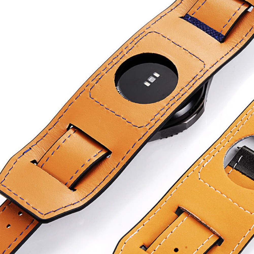 Replacement Genuine Leather Watch Band Bracelet for Samsung Gear S3 Frontier