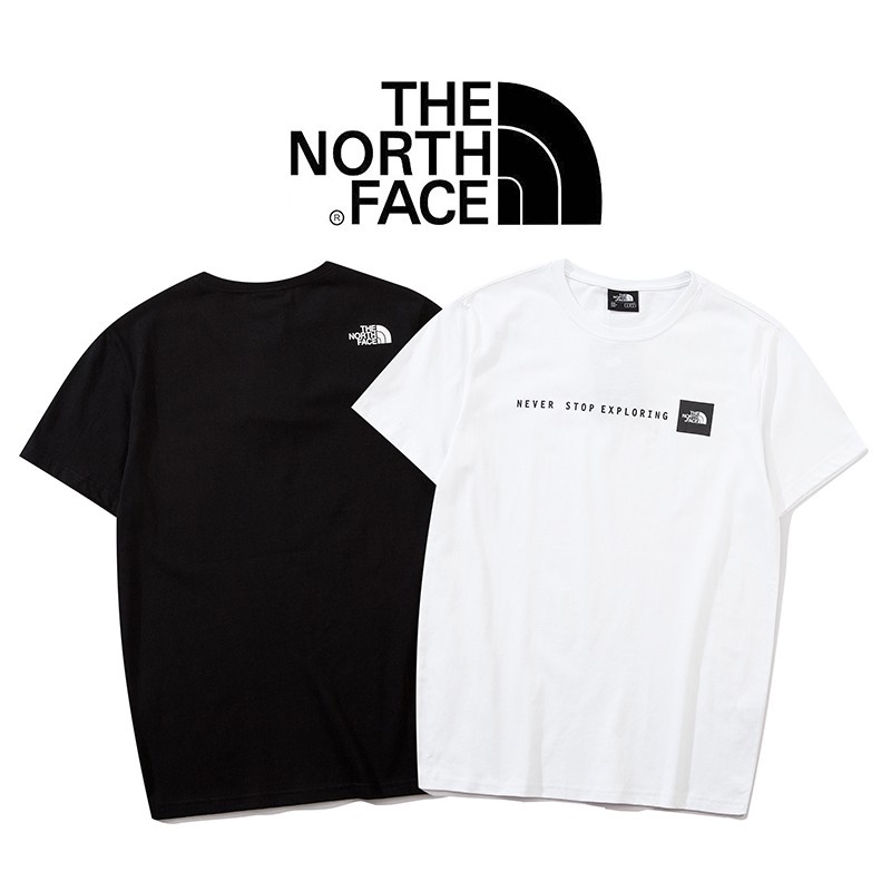 The north face t shirt tnf in ấn đơn giản giản dị đàn ông lỏng lẻo phụ nữ o-cổ ngắn tay áo khoác bông chữ