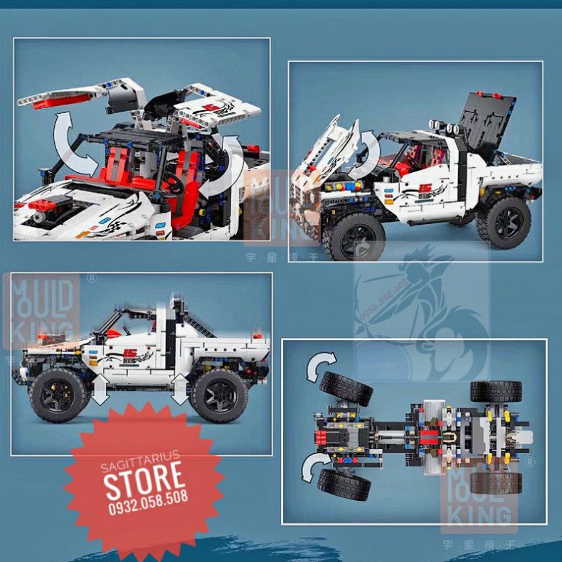 Lego Mouldking 18005 Lắp Ráp Xe Off Road 4x4