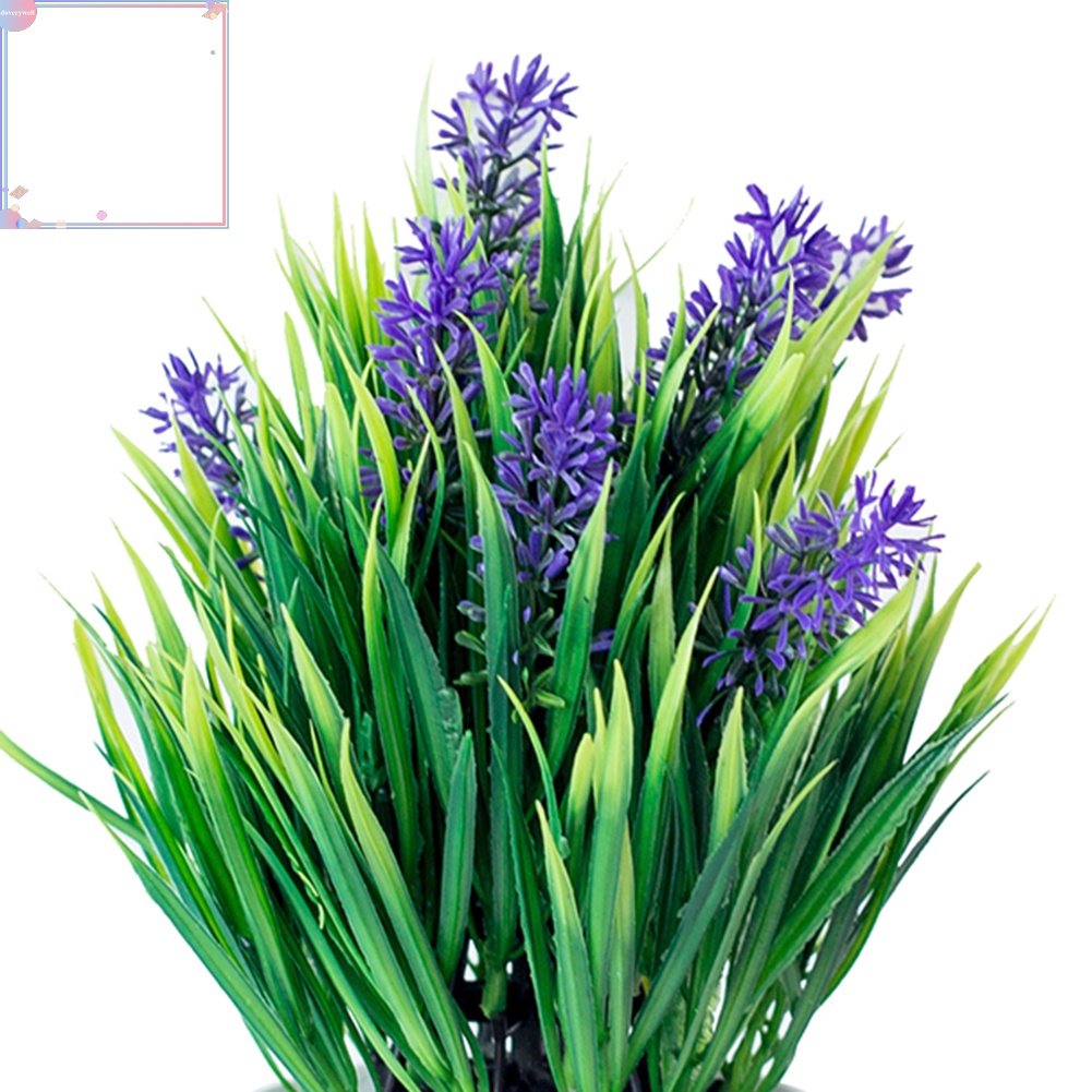 Chậu hoa oải hương giả trang trí tiệc cưới/văn phòng DIY