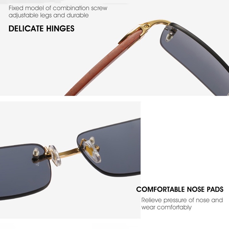 Kính mát chống tia UV400 gọng gỗ thời trang cho nam