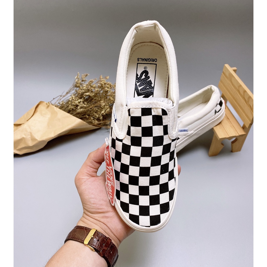 Giày Sneaker Slipon Vans Caro Lười , Buộc dây siêu hot [ Full box + bill ] | BigBuy360 - bigbuy360.vn