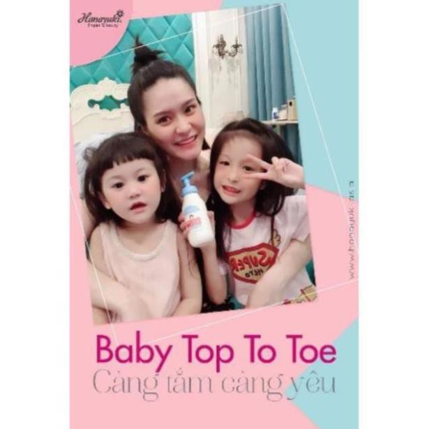 Sữa tắm gội thảo dược an toàn cho bé Hana Baby top to toe wash Hanayuki chính hãng 100%