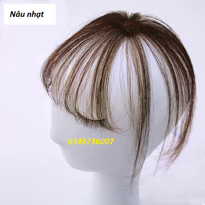 Tóc giả mái thưa Hàn Quốc che hói 360 độ mềm mượt tự nhiên - Cô nàng sư tử