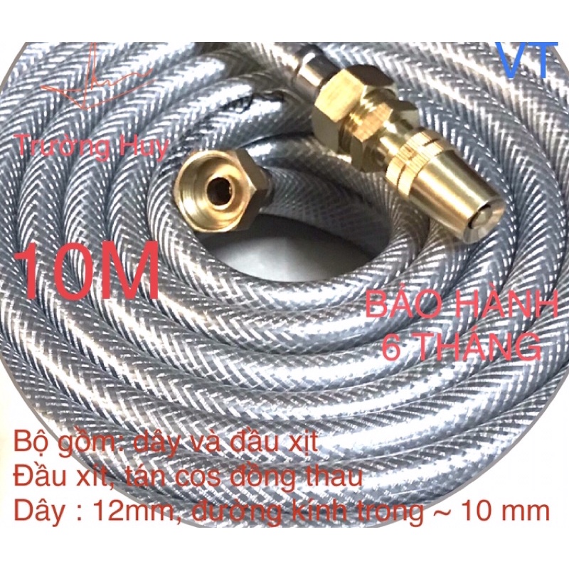 Bộ tưới cây rửa xe gia đình dài 3m 5m 8m 12m 10m 15m - Bảo hành 6 tháng