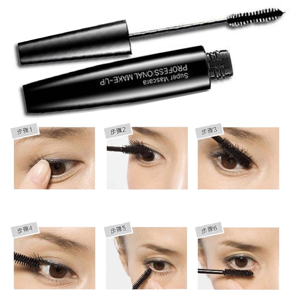 [Hàng mới về] Mascara màu đen chống thấm nước với đầu cọ silicon chuốt mi cong vút và dài hơn | BigBuy360 - bigbuy360.vn