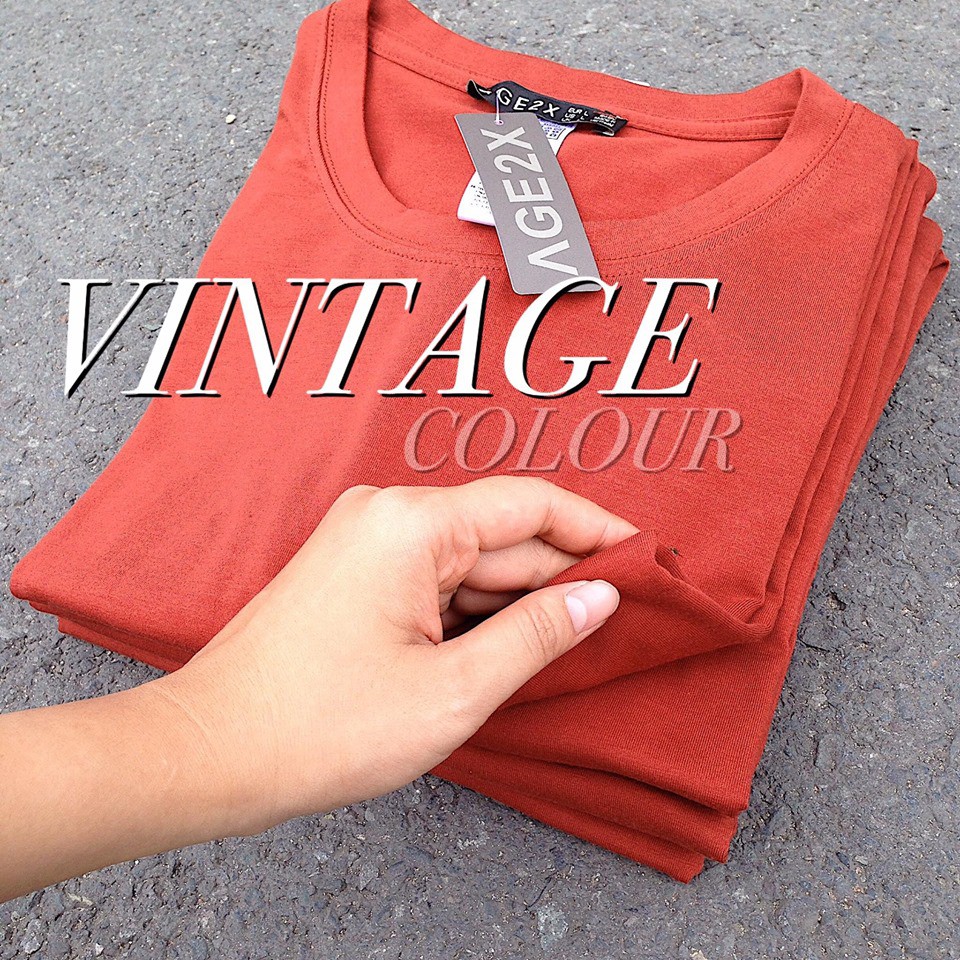 Áo thun nam nữ #Age2x màu số 24 - 25 - 26 - 27 - 28