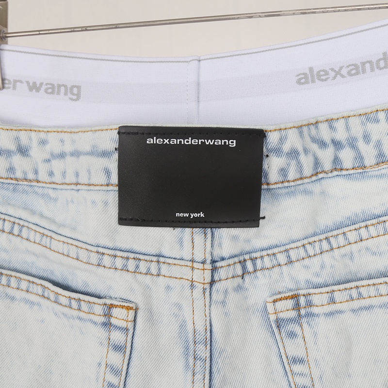 Aw 2021 Mới Quần Short Denim Giặt Eo Thấp Co Giãn