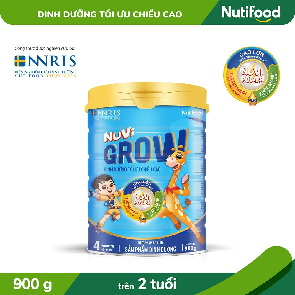 Sữa Bột Nutifood NUVI GROW 4 900g/lon