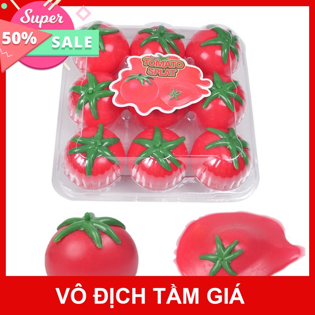 Cà Chua Cao Su Xả Stress, Cà Chua đàn hồi trang trí dễ thương, Đồ chơi dẻo nắn bóp giúp giải tỏa căng thẳng