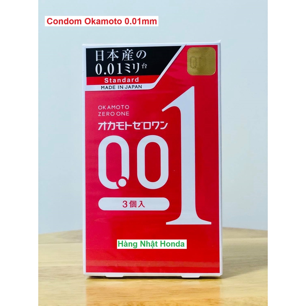 [Hàng Nhật Nội Địa] Bao cao su Okamoto 0.01mm - Zero One siêu mỏng nhất thế giới