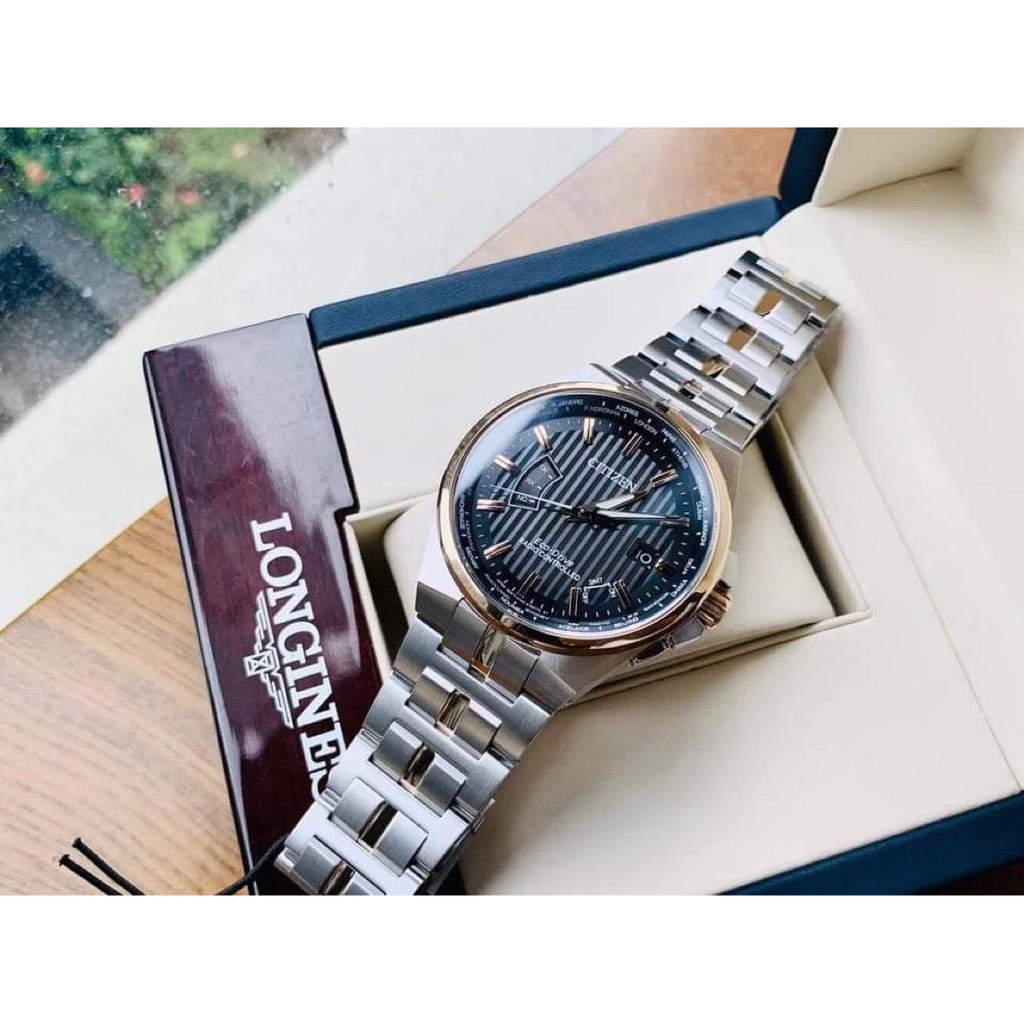 ĐỒNG HỒ - NAM - CITIZEN CB0166-54H WORLD PERPETUAL AT - PIN ECO-DRIVE - VỎ THÉP 316L