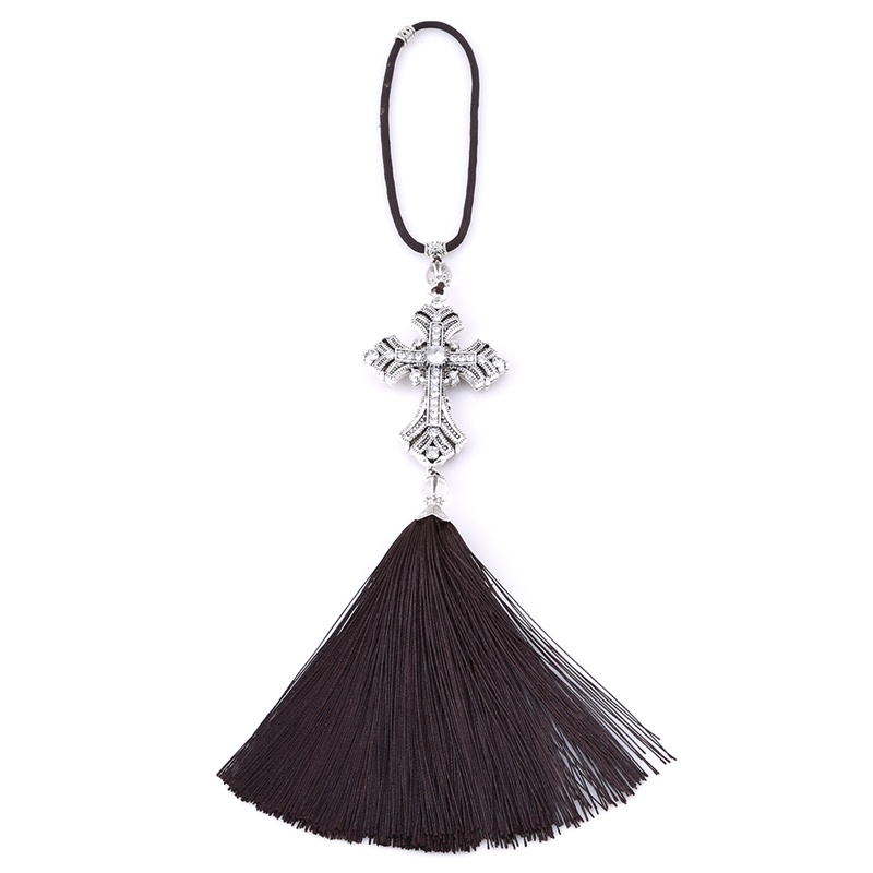 Dây Treo Trang Trí Xe Hơi Hình Thánh Giá Đính Đá Pha Lê