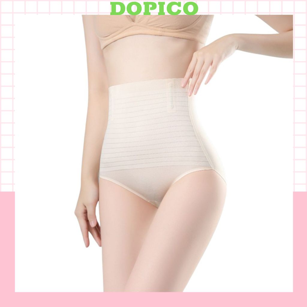 Quần gen nịt bụng giảm mỡ giữ eo đai nịt bụng định hình chống cuộn, quần lót nữ cạp cao đúc su DOPICO N7777