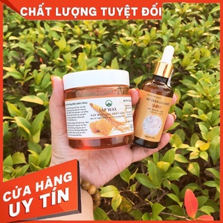 Combo Sáp Wax Nhân Sâm Kèm Mỡ Trăn Shiny Handmade