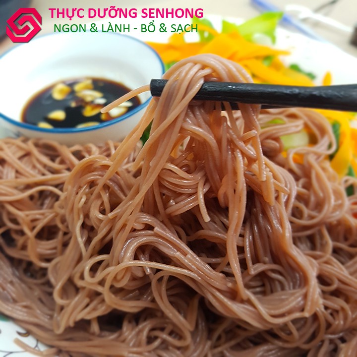 Bún gạo lứt đỏ 6 tháng (sợi 1mm - 500gr) Thực dưỡng Sen Hồng | BigBuy360 - bigbuy360.vn