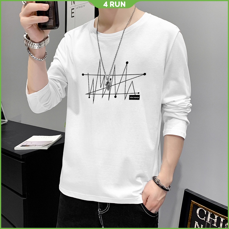 Áo thun nam dài tay 4RUN mã KP-L áo thu đông in hình đẹp | BigBuy360 - bigbuy360.vn