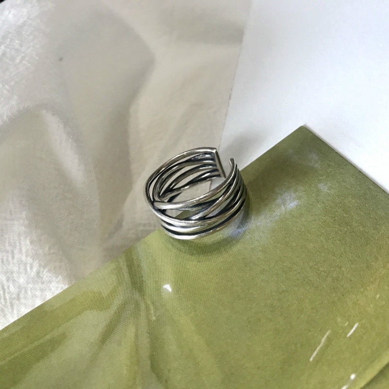 Nhẫn nhiều lớp phong cách retro sành điệu