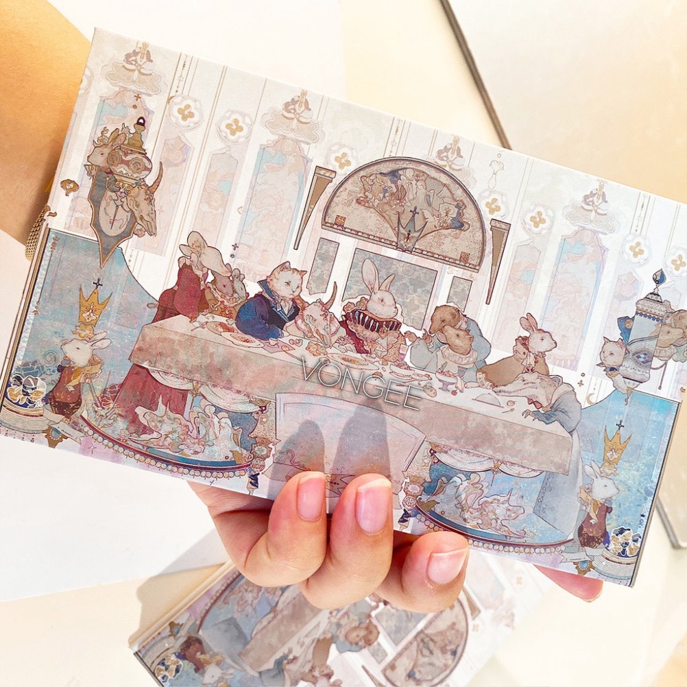 [Phấn mắt ❤️𝑭𝒓𝒆𝒆𝒔𝒉𝒊𝒑❤️ Bảng phấn mắt 18 ô Vongee Rabbit Party