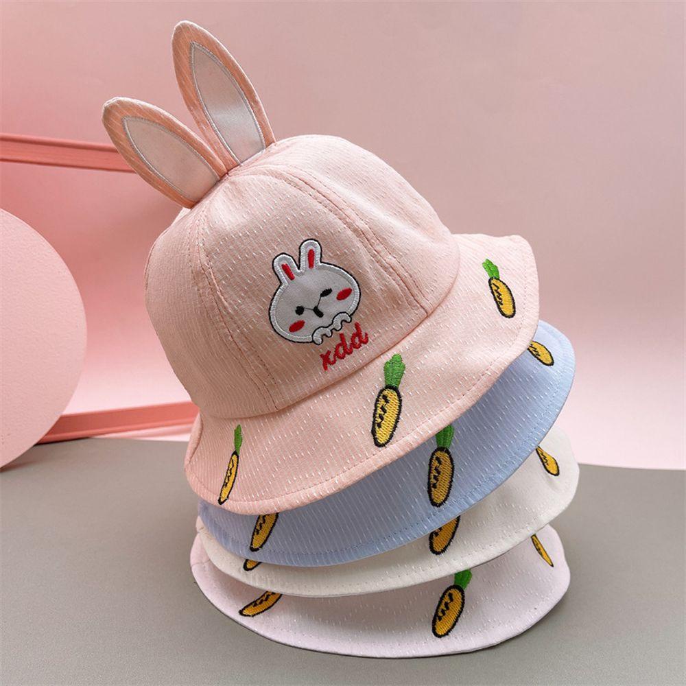 Nón Bucket Hình Thỏ Dễ Thương Cho Bé