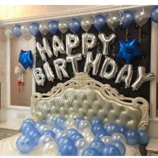 BONG BÓNG SINH NHẬT SET HAPPY BIRTHDAY VÀ BÓNG NHŨ