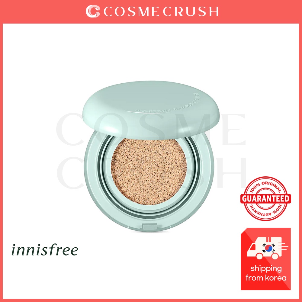 (Hàng Mới Về) Phấn Nước Kiềm Dầu Chống Nắng Spf35 Pa + + Thương Hiệu Innisfree // Innisfree No Sebum Powder Cushion SPF35 PA++