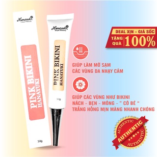 Sỉ - kem làm hồng, khử thâm vùng_kín, vùng nách pink bikini hanayuki chính hãng 30gr- hanayuki center vietnam