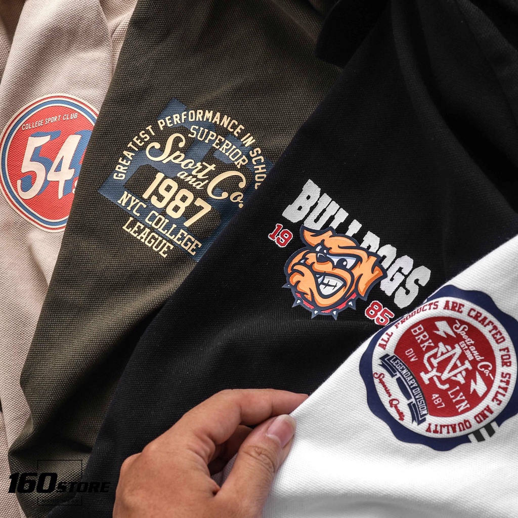 Áo Thun Polo Nam, Áo Phông Polo Nam Có Cổ Tay Ngắn In Hình Vải Cá Sấu Cotton Cao Cấp NOMOUS ESSENTIALS PLNO0020 160STORE | BigBuy360 - bigbuy360.vn