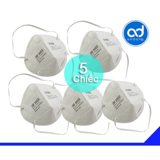 5 cái khẩu trang lọc bụi mịn 3m 9002