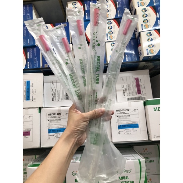 ❤Dây thông hậu môn ống thông xông hậu môn trực tràng Sonde Rectal tube, ống dây sonde hậu môn trực tràng 14fr - 28fr