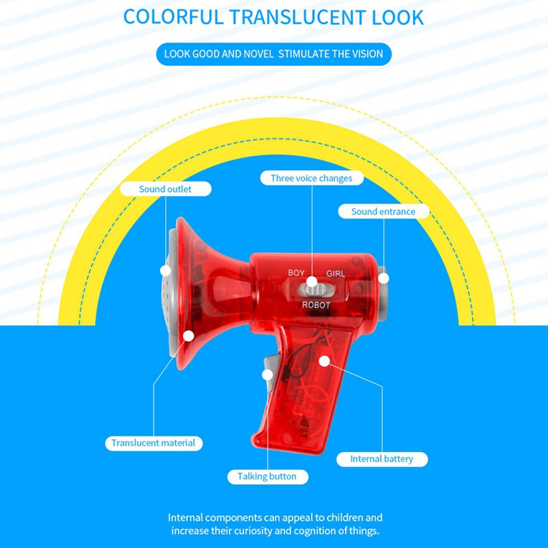HÀNG CÓ SẴN ! loa đồ chơi mini bằng nhựa có thể thay đổi giọng nói