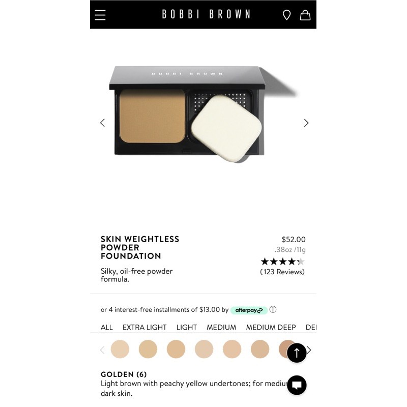 Bobbi Brown - Phấn Nền Bobbi Brown Skin Weightless Powder Foundation 11g